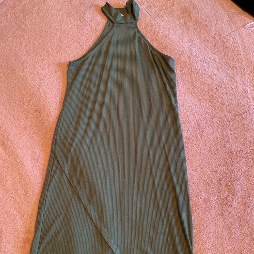 Olive green dress